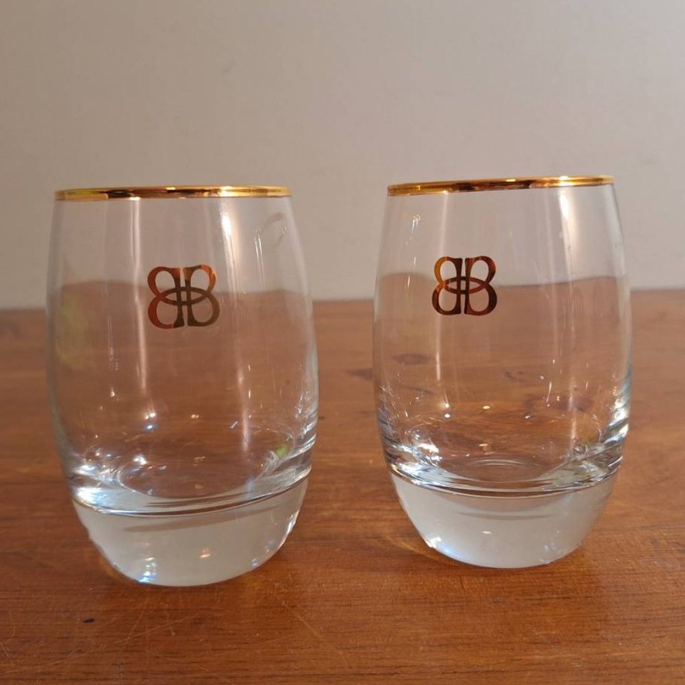 Baileys Irish Cream Luxury Gold Rimmed Crystal Glasses